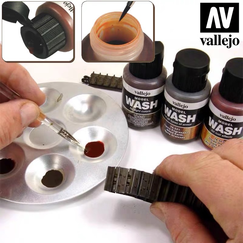 Tamiya Model Paint Set - Vallejo Old Liquid Staining Solution 35ml