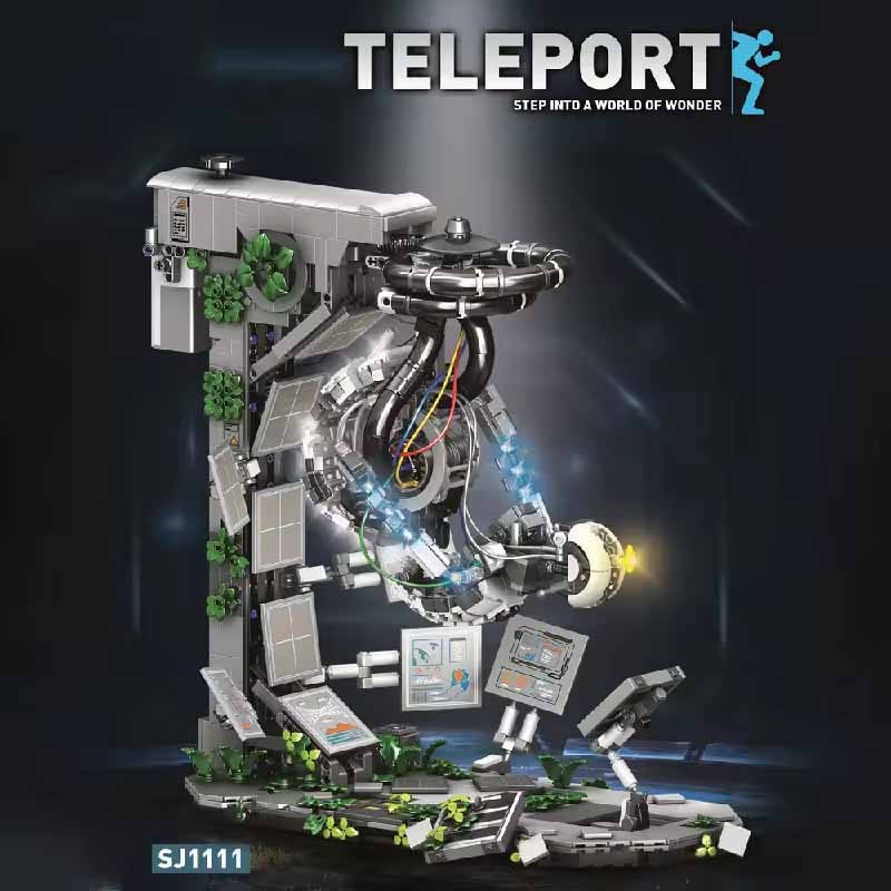 Party Games Lab - ชุดตัวต่อหุ่นยนต์ GLaDOS Portal 2 พร้อมมอเตอร์และไฟ LED