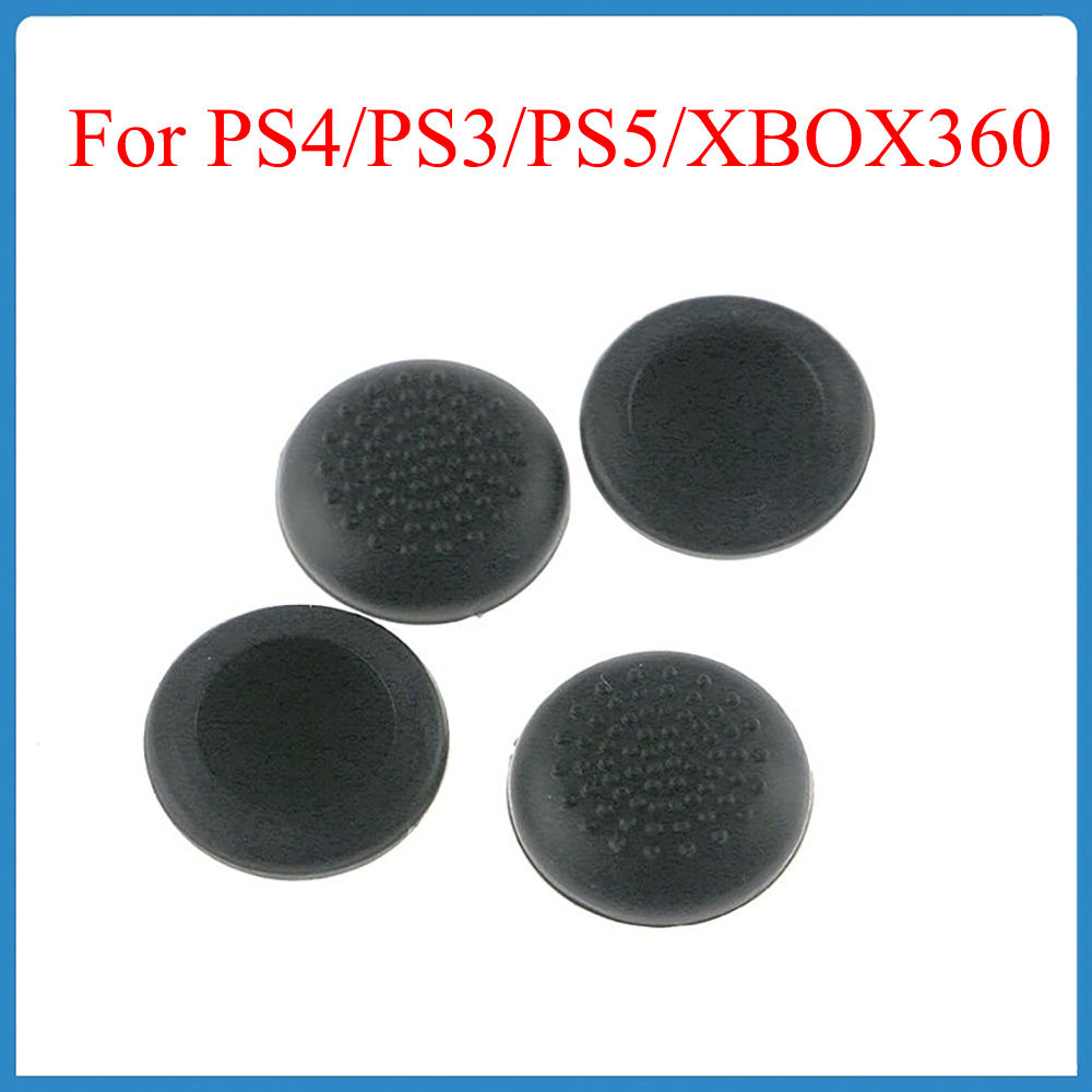 Party Games Playstation - 10ชิ้นฝาครอบสำหรับ PS4จอยสติ๊กสำหรับ PS3/PS5/XBOX360ที่จับแบบหลายจุดฝากันลื่นอุปกรณ์สำหรับเล่นเกมสีดำ