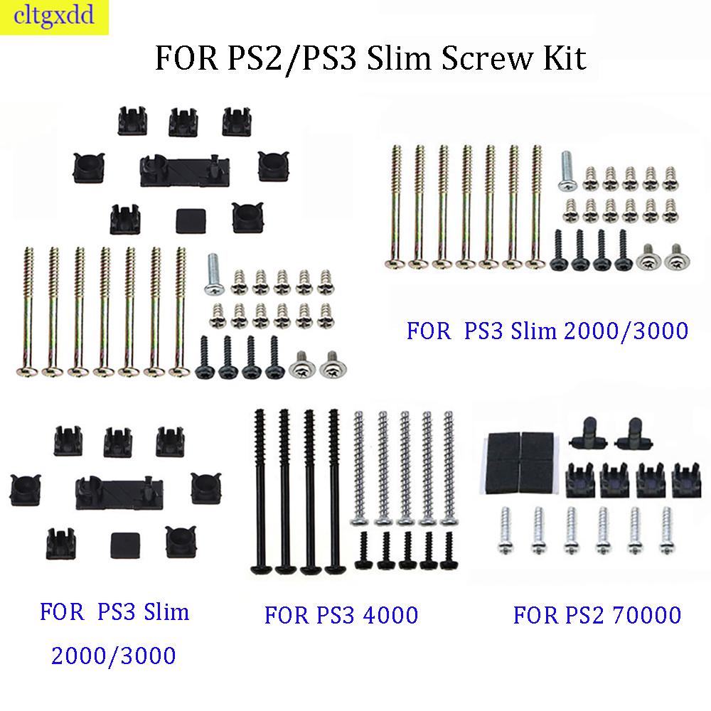 Party Games Playstation - ชุดซ่อมสกรูยึดสำหรับ PS2/PS3 Slim 2000 3000 4000