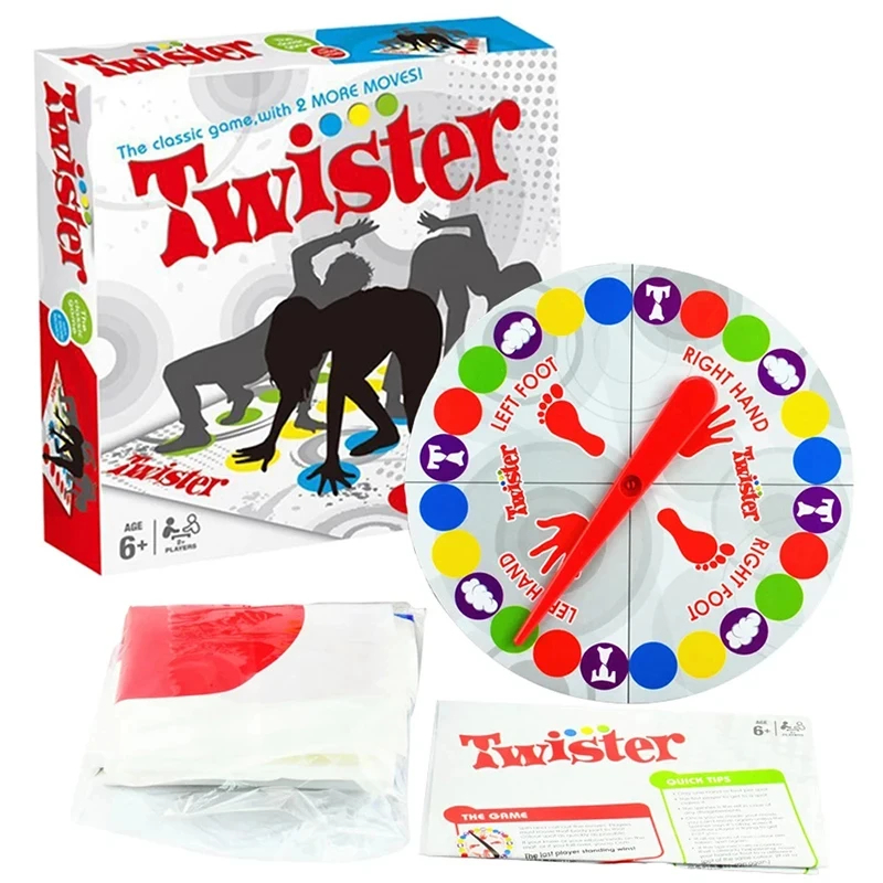 Party Games Indoor For 6 12 Year Olds - เกมปาร์ตี้ครอบครัว Twister เกมของเล่นกลางแจ้งในร่มเกมบิดร่างกายสําหรับเด็กผู้ใหญ่กีฬา Interactive Group Aids