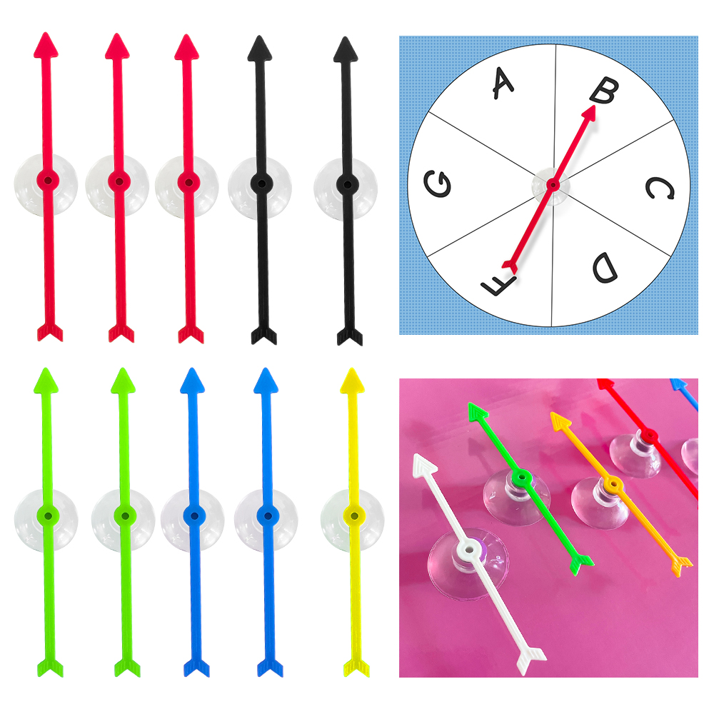 Party Games Using Cups - 4 นิ้วพลาสติก Arrow เกม Spinners ดูดถ้วย