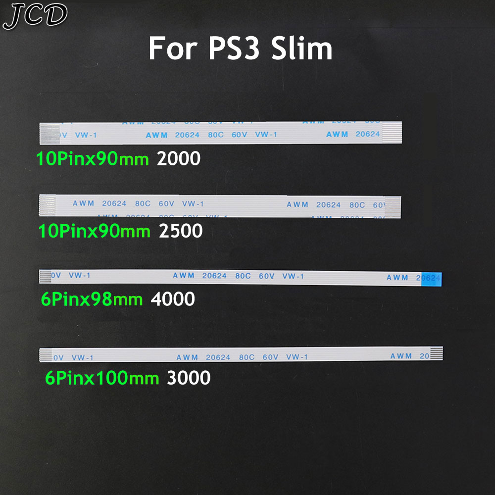 Party Games Playstation - Jcd 10ชิ้นสำหรับโซนี่ PS3สลิม2000 2500 3000 4000รีเซ็ทเพาเวอร์สวิตซ์สายเฟล็กซ์10Pin