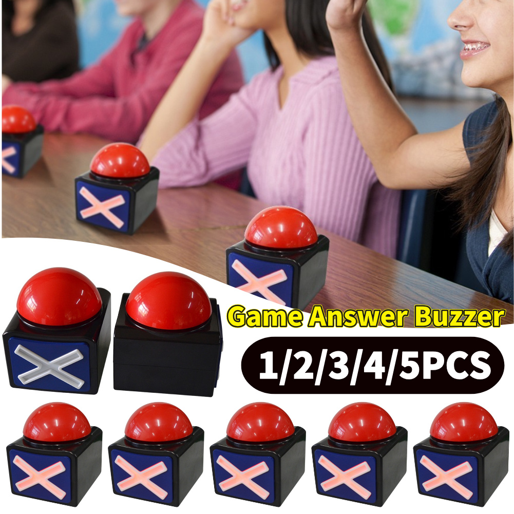 Party Games Quiz For Adults - ปุ่มกดตอบคำถามเกม 1-5 ชิ้น พร้อมเสียงและแสง สำหรับเกมตอบคำถาม ตอบคำถามทัศนึก