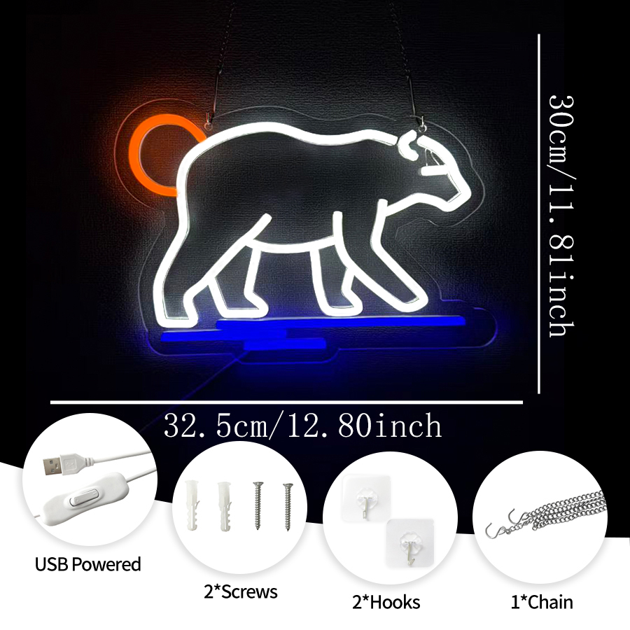 ป้ายไฟนีออนรูปหมีขั้วโลกสำหรับ - Zoo Party Games บทวิจารณ์และราคา