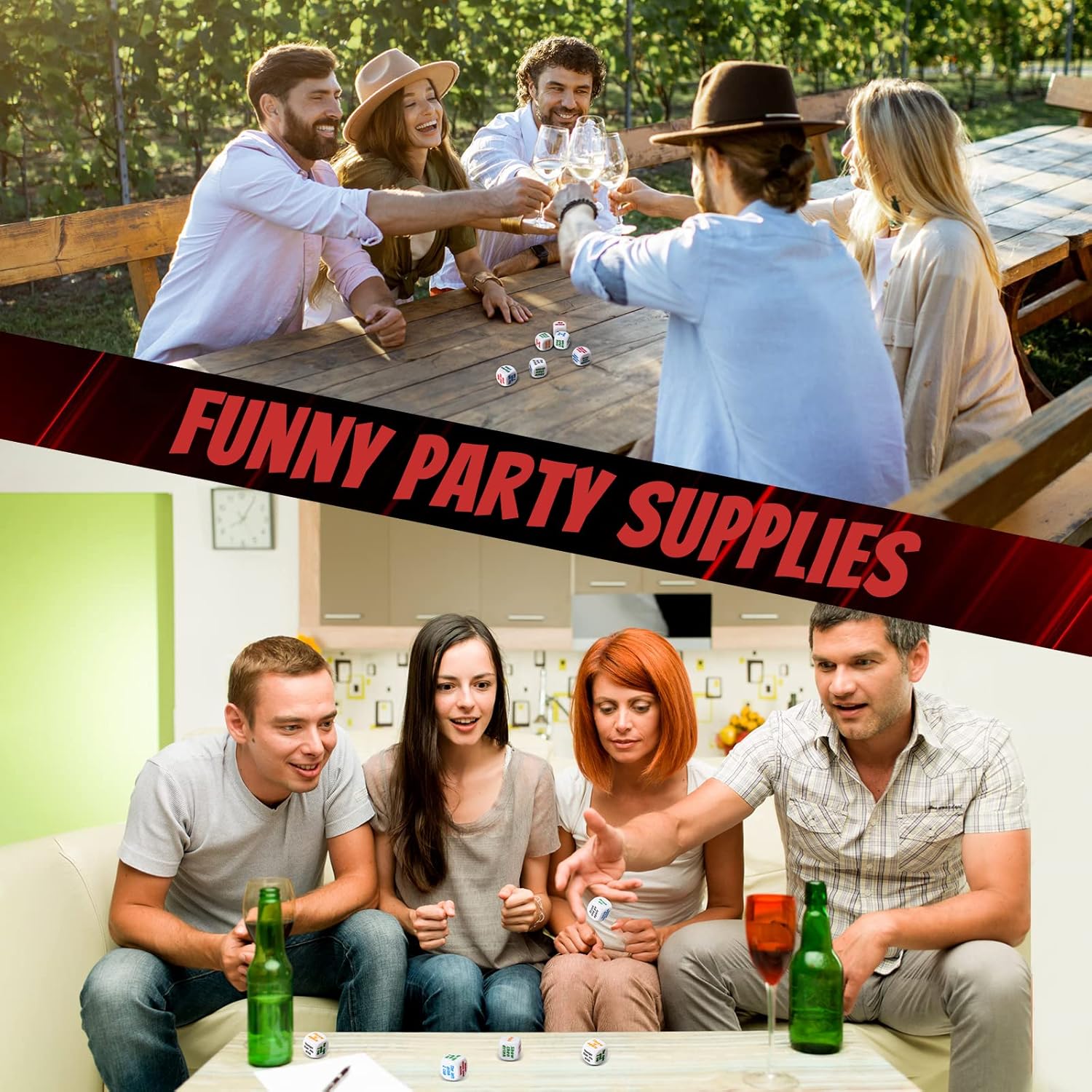 6 ชิ้นปาร์ตี้ดื่มบาร์ชุดเกมลูก - Party Games Bachelorette บทวิจารณ์และราคา