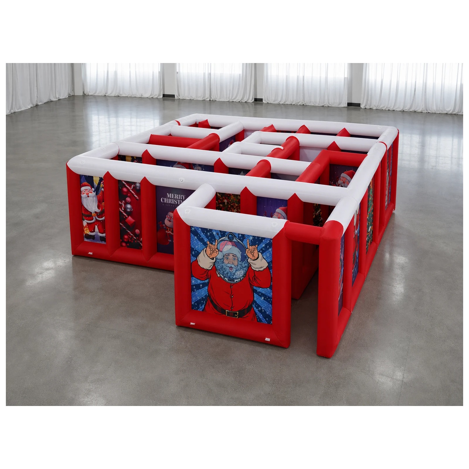 เขาวงกตเป่าลมหลังคาเรียบสีแดงข - Party Games Kids บทวิจารณ์และราคา